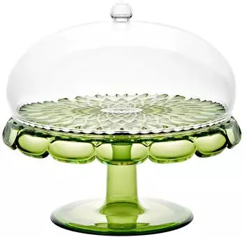 Guzzini Vanity Kuchenplatte mit Haube, grüne Seerose, Bio-based SAN (131901SAC13)