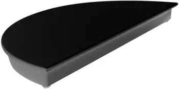 Schneider Tortenplatte 1/2, Melamin, schwarz, Ø32cm (239432)