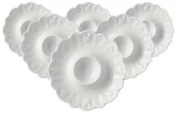 Villeroy & Boch Toy's Delight Royal Classic Eierbecher &oslash; 11,5cm, 6er Set, wei&szlig;