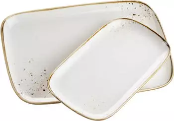 M&auml;ser Pintar Servierplatten-Set beige/braun, 2-tlg. (935203)