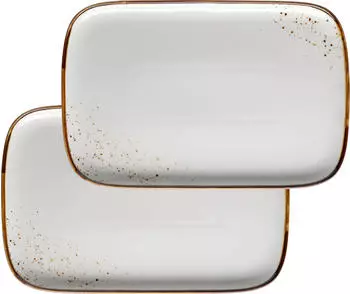 M&auml;ser Pintar Servierplatten 30x20cm beige/braun, 2 St&uuml;ck (935373)