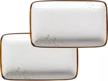 M&auml;ser Pintar Servierplatten 21x13cm beige/braun, 2 St&uuml;ck (935376)