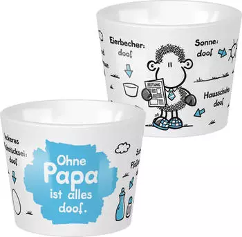 Sheepworld Eierbecher Ohne Papa ist alles doof (70269)
