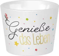 HDmirrorR Gruss und Co Sheepworld, 47215 - Eierbecher &raquo;Leben&laquo;, 4cm x 5cm,