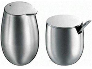Bodum Columbia Zucker und Milch Set, Edelstahl