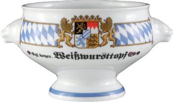 Seltmann Weiden Compact Terrine Löwenkopf ohne Deckel "Weißwursttopf" 1,00 l Bayern
