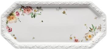 Rosenthal Maria Kuchenplatte rechteckig Blumen Pink Rose
