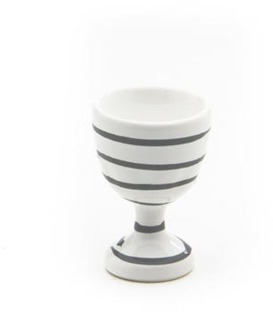 Gmundner Eierbecher glatt 7,5 cm graugeflammt