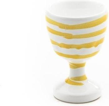 Gmundner Eierbecher glatt 7,5 cm gelbgeflammt