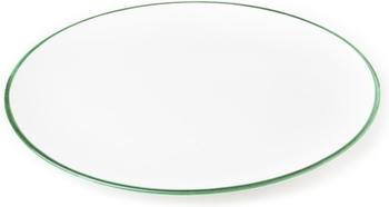 Gmundner Platte oval 28 x 21 cm grüner rand