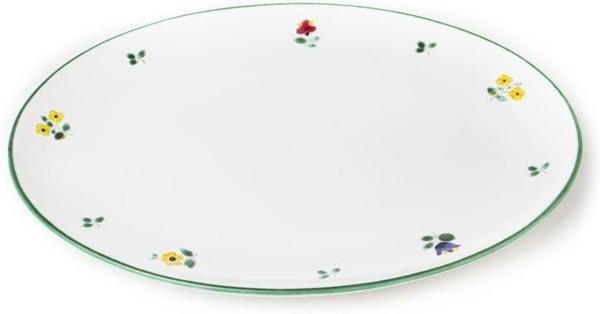 Gmundner Platte oval 28 x 21 cm Streublumen