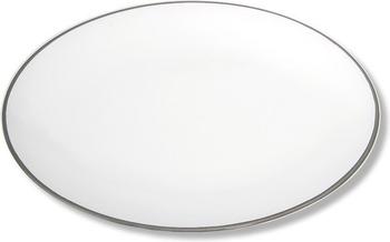 Gmundner Platte oval 33 x 26 cm grauer rand