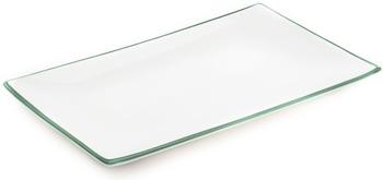 Gmundner Platte rechteckig 30 x 20 cm grüner rand