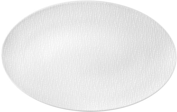 Seltmann Weiden L Fashion luxury white Servierplatte oval 40x26cm