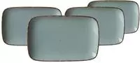PLATTEN Casa Blau 24 x 15,5 cm 4er Set