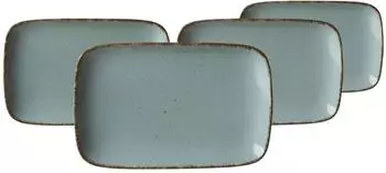 Ritzenhoff & Breker 4er Set Servierplatte 24x15,5 blau Casa
