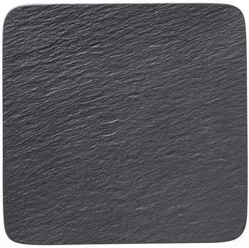 Villeroy & Boch Manufacture Rock Servierplatte (32,5 x 32,5 cm) schwarz