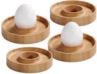 Kesper Bambus-Eierbecher, 4 St&uuml;ck natur