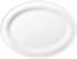 Seltmann Weiden Servierplatte oval weiß mit Rillendekor (31 x 24 cm)