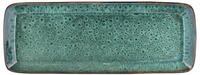 Bitz Servierplatte Steinzeug (38 x 14 cm) schwarz-grün