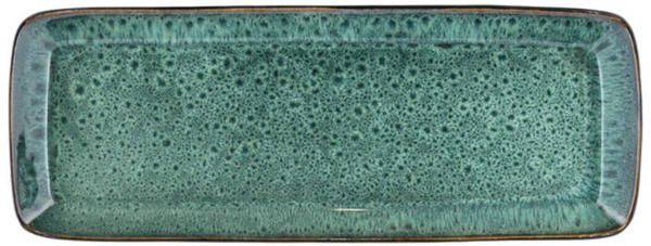 Bitz Servierplatte Steinzeug (38 x 14 cm) schwarz-grün