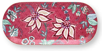 PiP Studio Flower Festival Kuchenplatte dark pink (33,3 x 15,5 cm)