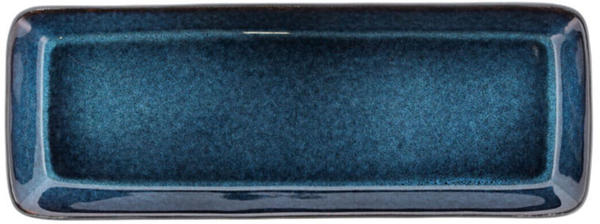 Bitz Gastro black dark blue Servierplatte rechteckig 38x14 cm