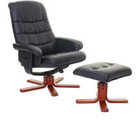 Mendler Relaxsessel HWC-E30, Fernsehsessel Liegesessel TV-Sessel mit Hocker,