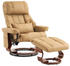 MCombo TV-Relaxsessel 9019 mit Hocker (6151-9068) Gelbbeige