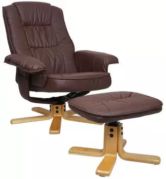 Mendler M56 mit Hocker rot-braun