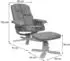 Mendler M56 mit Hocker rot-braun