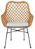 Möbel direkt online Armlehnstuhl Doris 65x63x92 cm braun