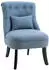 HomCom Relaxsessel mit Rückenkissen 52,5x69x77 cm blau