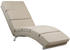 Casaria Relaxliege XXL London 186x89x55 cm Ergonomisch Kunstleder sand
