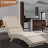 Casaria Relaxliege XXL London 186x89x55 cm Ergonomisch Kunstleder sand