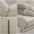 Casaria Relaxliege XXL London 186x89x55 cm Ergonomisch Kunstleder sand