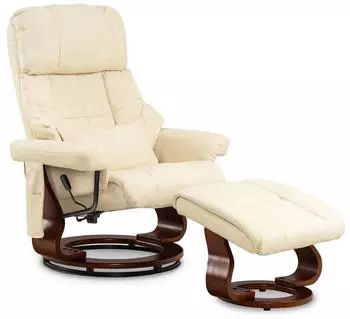 MCombo TV-Relaxsessel 9019 mit Hocker (6151-9068) cream