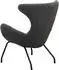 SalesFever Relaxsessel Teddyfell Metall schwarz 77x62x95 cm grau