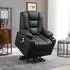 HomCom Relaxsessel 92x109x92-168 cm Schwarz