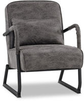 M Mcombo Sessel Mit Hocker F&uuml;r Wohnzimmer , Retro Vintage Relaxsessel Mit