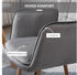 HomCom Relaxsessel mit Armlehnen Samt Grau+Natur 71x68x101 cm (839-132V01GY)