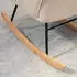HomCom Schaukelstuhl Schwing Polyester Beige 71x92x101 cm (839-613V00BG)