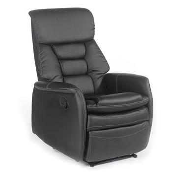 Idimex Relaxsessel XXL SOPHIE mechanisch Kunstleder schwarz (31115)