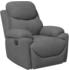 HomCom Relaxsessel mit Liegefunktion, Liegesessel mit Leinenoptik Grau (833-852V01GY)