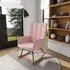 HomCom Akzentstuhl Relaxsessel Berbervlies 71x92x101 cm rosa (839-613V00PK)