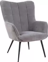 byLIVING Sessel "Uta" 1 Stk. tlg. wahlweise mit oder ohne Hocker, in Cord, Samt oder