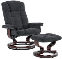 Mcombo Relaxsessel Mit Hocker, 360&deg;drehbarer Fernsehsessel Mit Liegefunktion, Bis