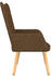 vidaXL Relaxsessel mit Hocker Braun Stoff (327537)