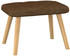 vidaXL Relaxsessel mit Hocker Braun Stoff (327537)