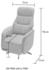 Jockenhöfer Gruppe TV-Sessel DORO 360° drehbar 73x116x75 cm grau/beige